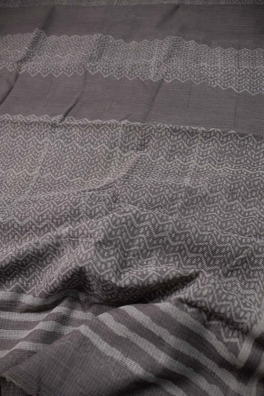 Block Printed Cotton Saree - Matkatus 