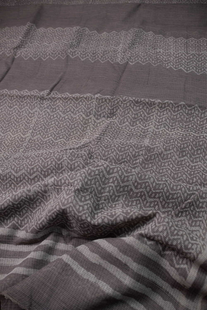 Block Printed Cotton Saree - Matkatus 