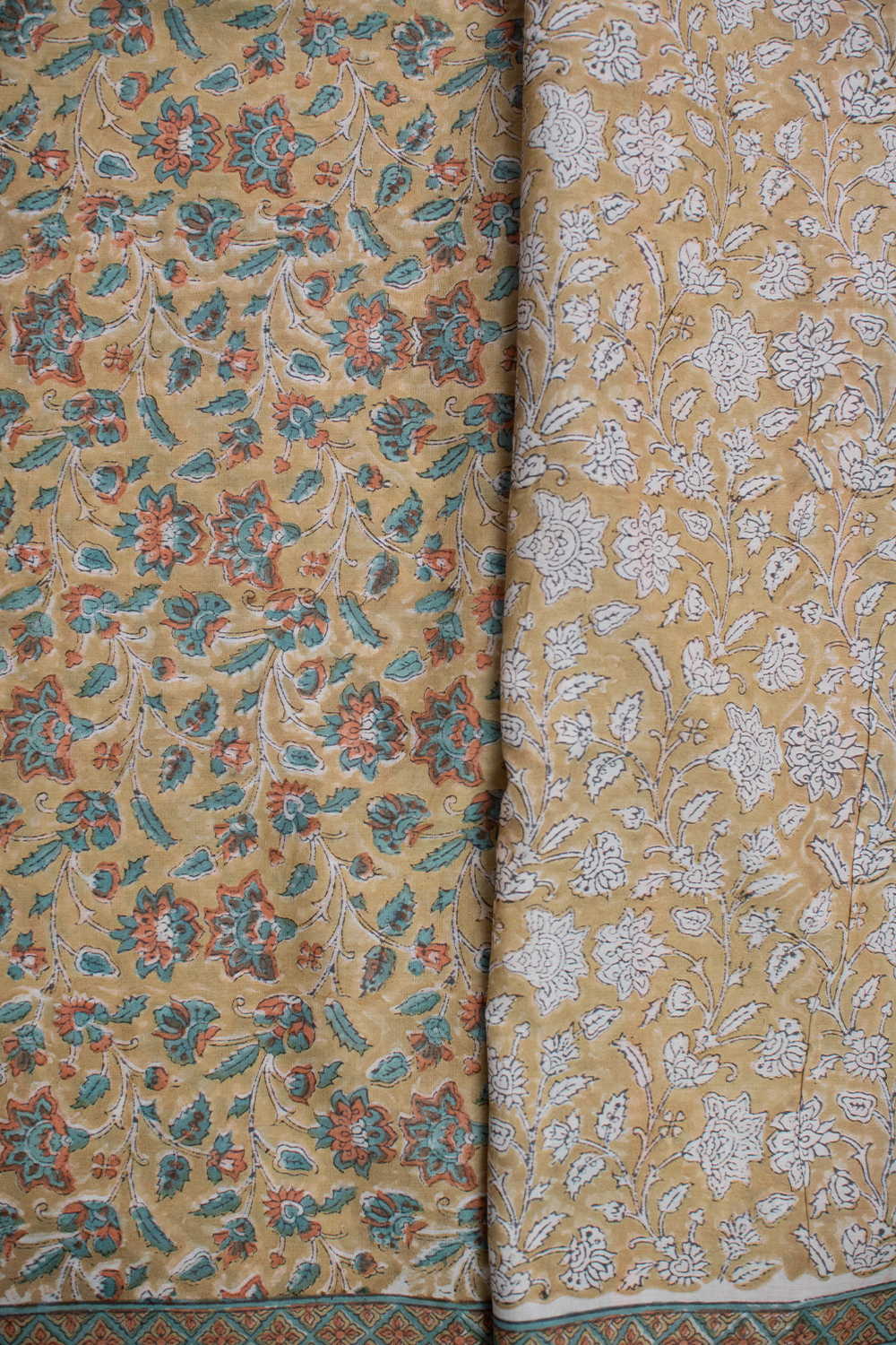 Block Printed Cotton Saree - Matkatus