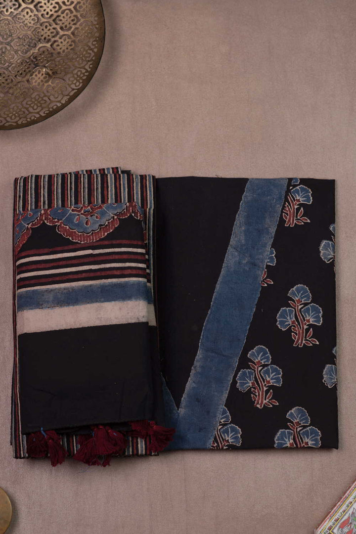 Black Ajrak Cotton Suit