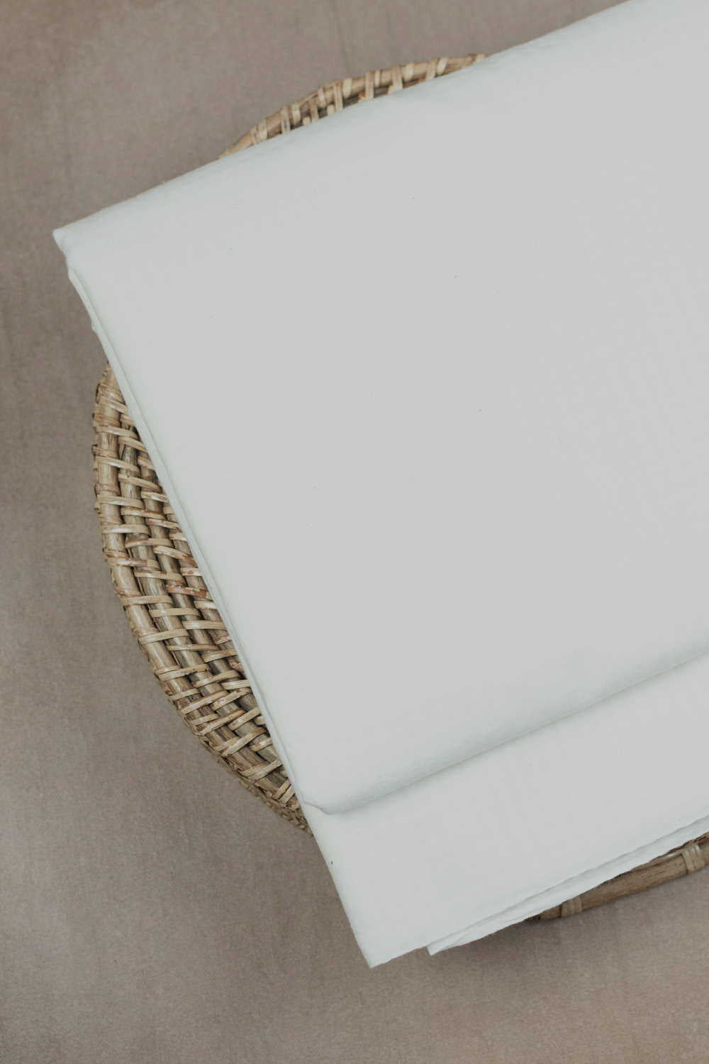 Coconut Cream - Checks Handwoven Cotton Fabric