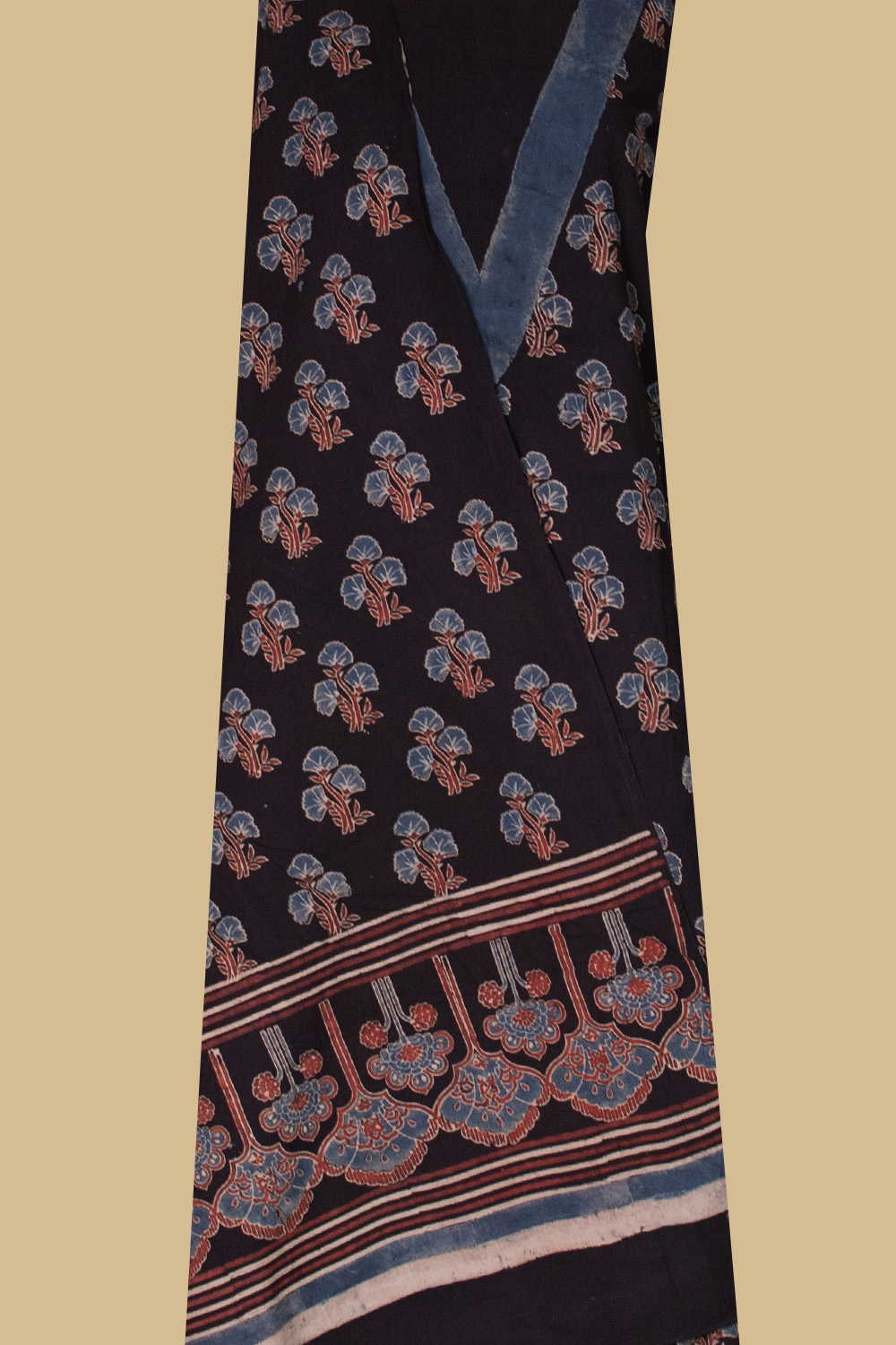 Black Ajrak Cotton Suit