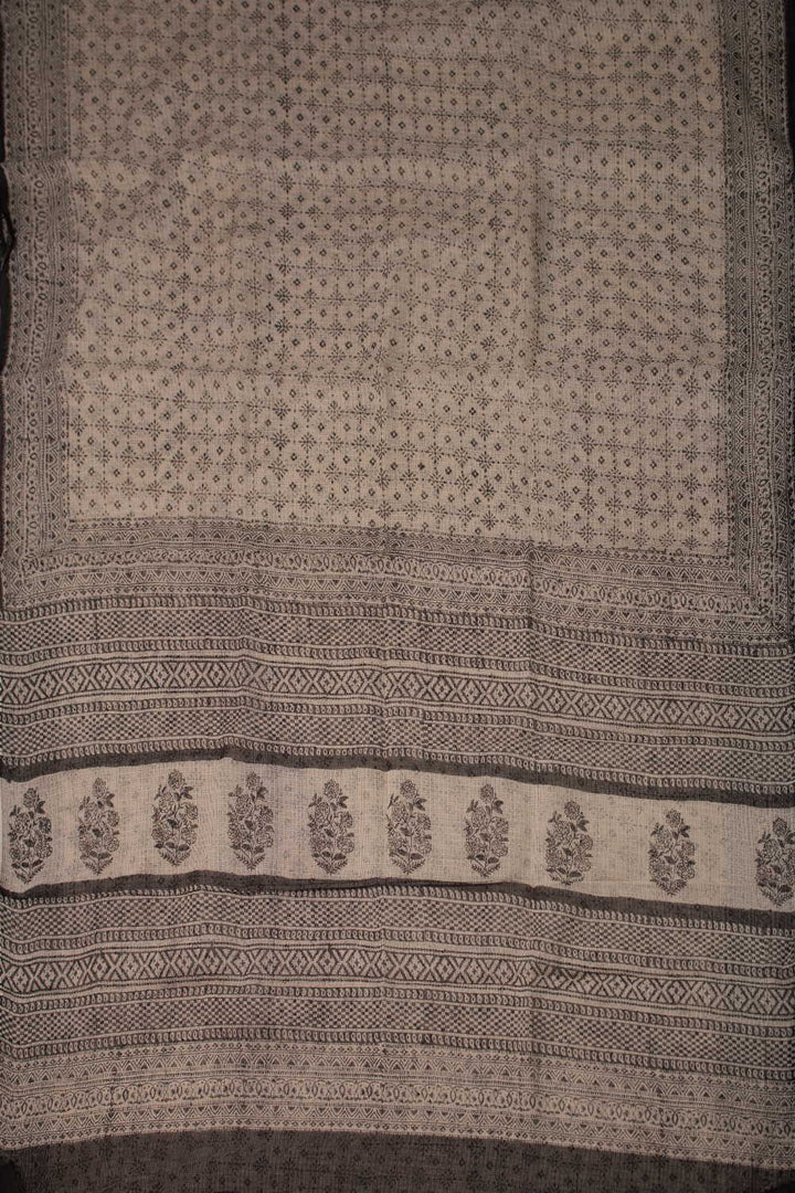 Block Printed Cotton Saree - Matkatus