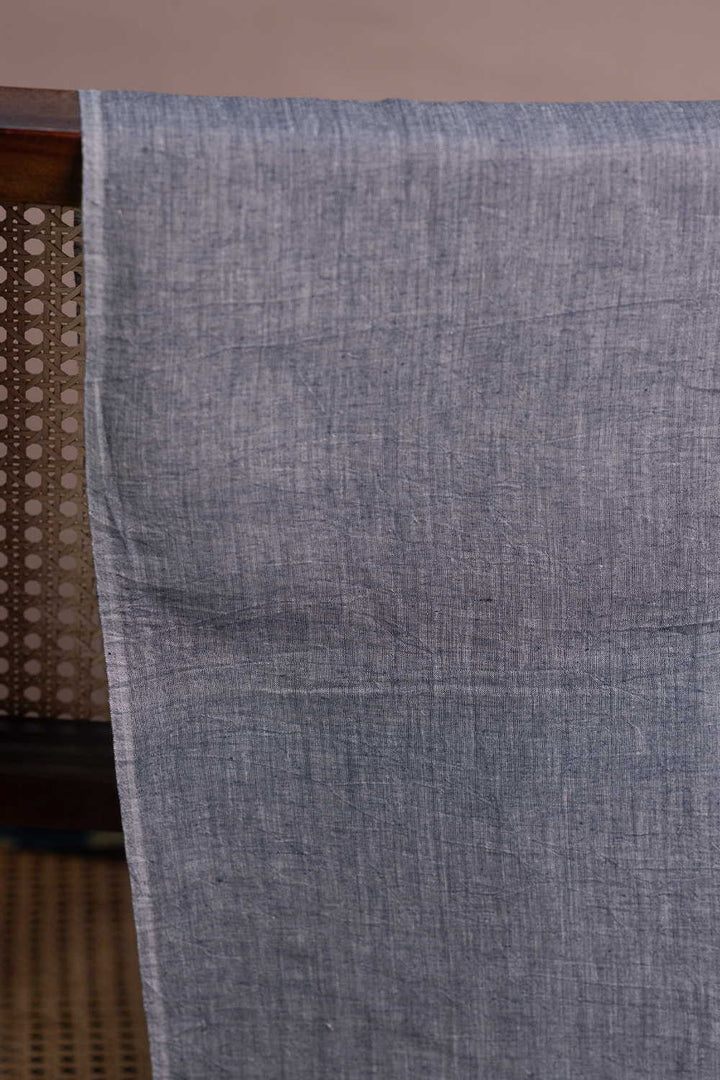 Mauve Grey Handwoven Mul Cotton Fabric