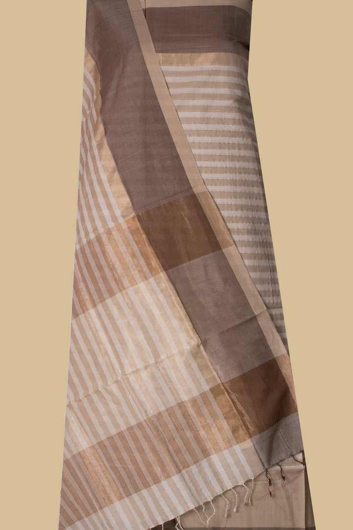 Maheshwari Silk Cotton Top & Dupatta - Matkatus 