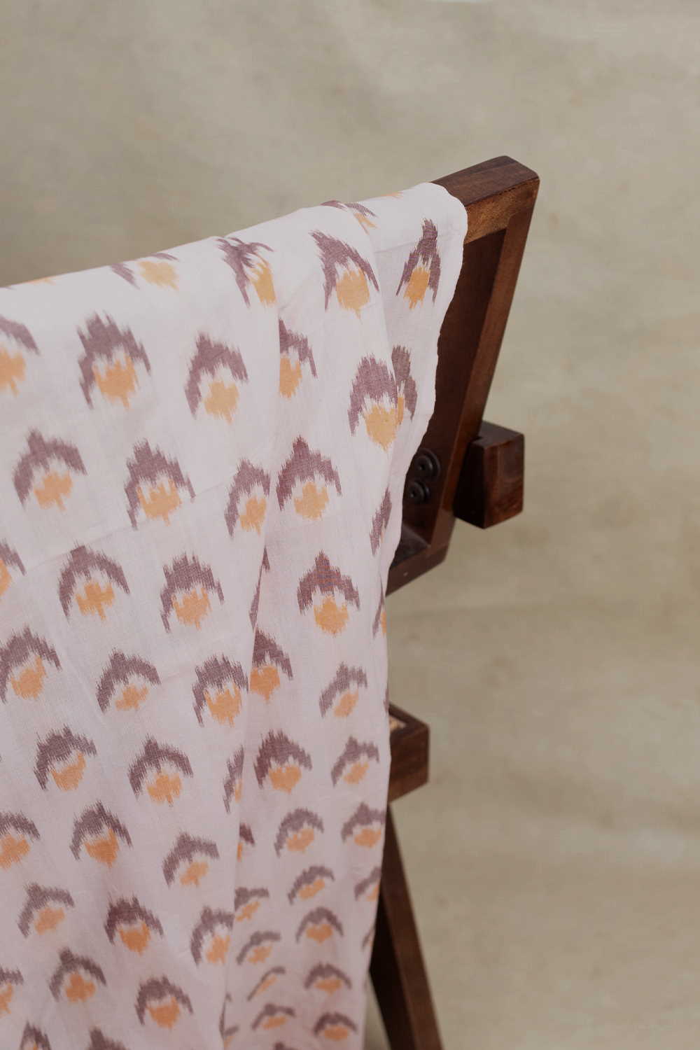 Butta on Mild Baby Pink Ikat Cotton Fabric - 0.5m