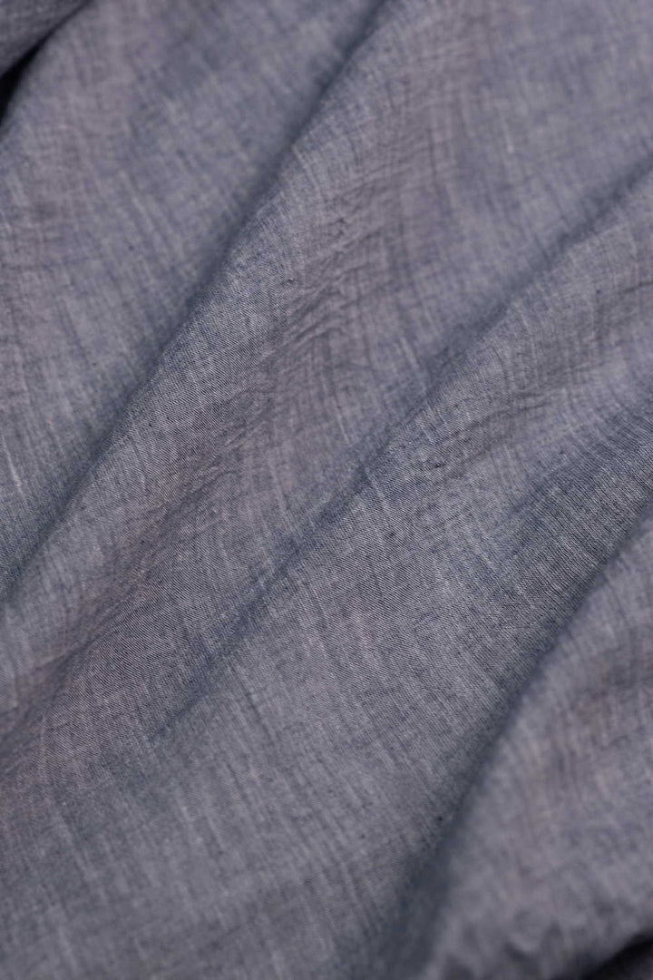Mauve Grey Handwoven Mul Cotton Fabric