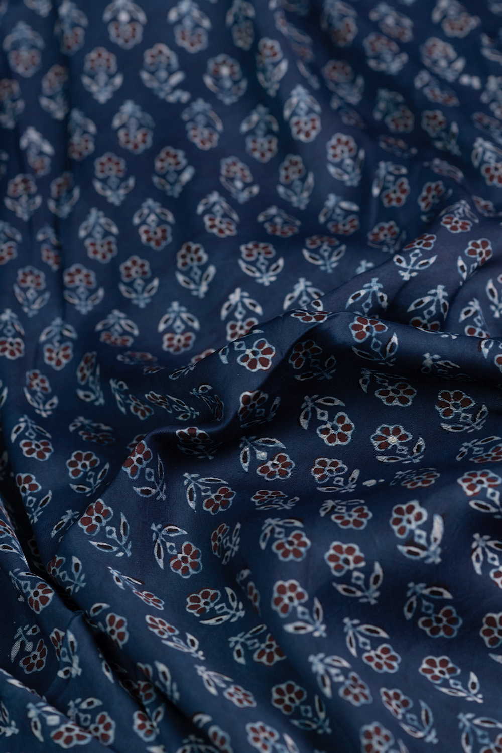 Ajrak Modal Silk Fabric - Matkatus 