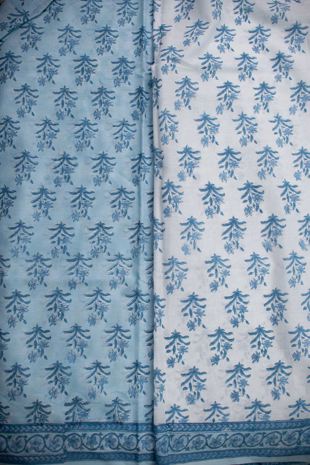 Block Printed Cotton Saree - Matkatus