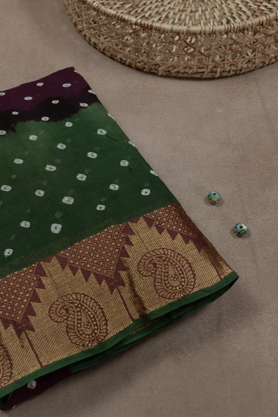 Bandhani Cotton Saree-Matkatus 