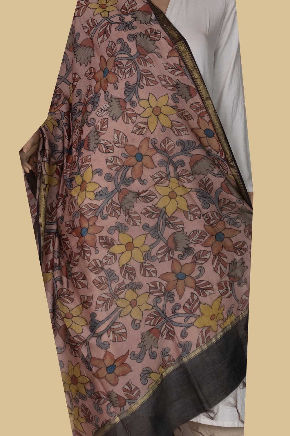 Hand Painted Dupatta - Matkatus 