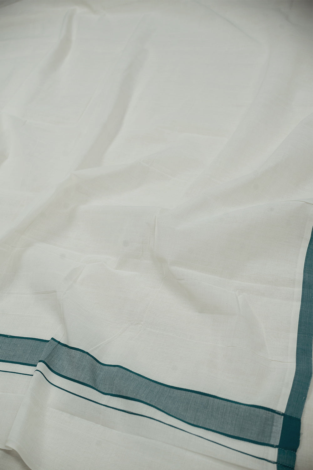 Cream Handwoven Cotton Dhoti Grey Mangalagiri Shirt