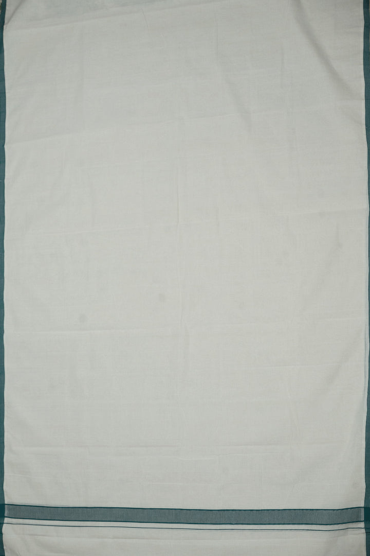 Green Bordered Handwoven Dhoti with Green Handspun Shirt