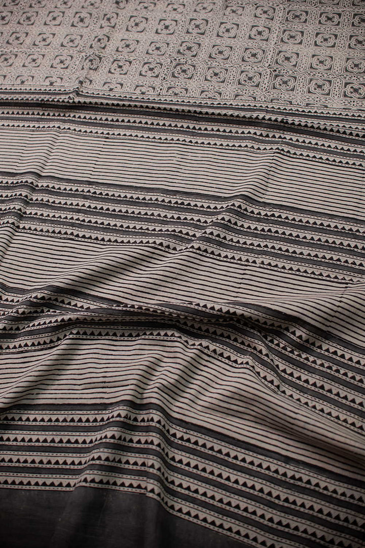 Block Printed Cotton Sarees - Matkatus 