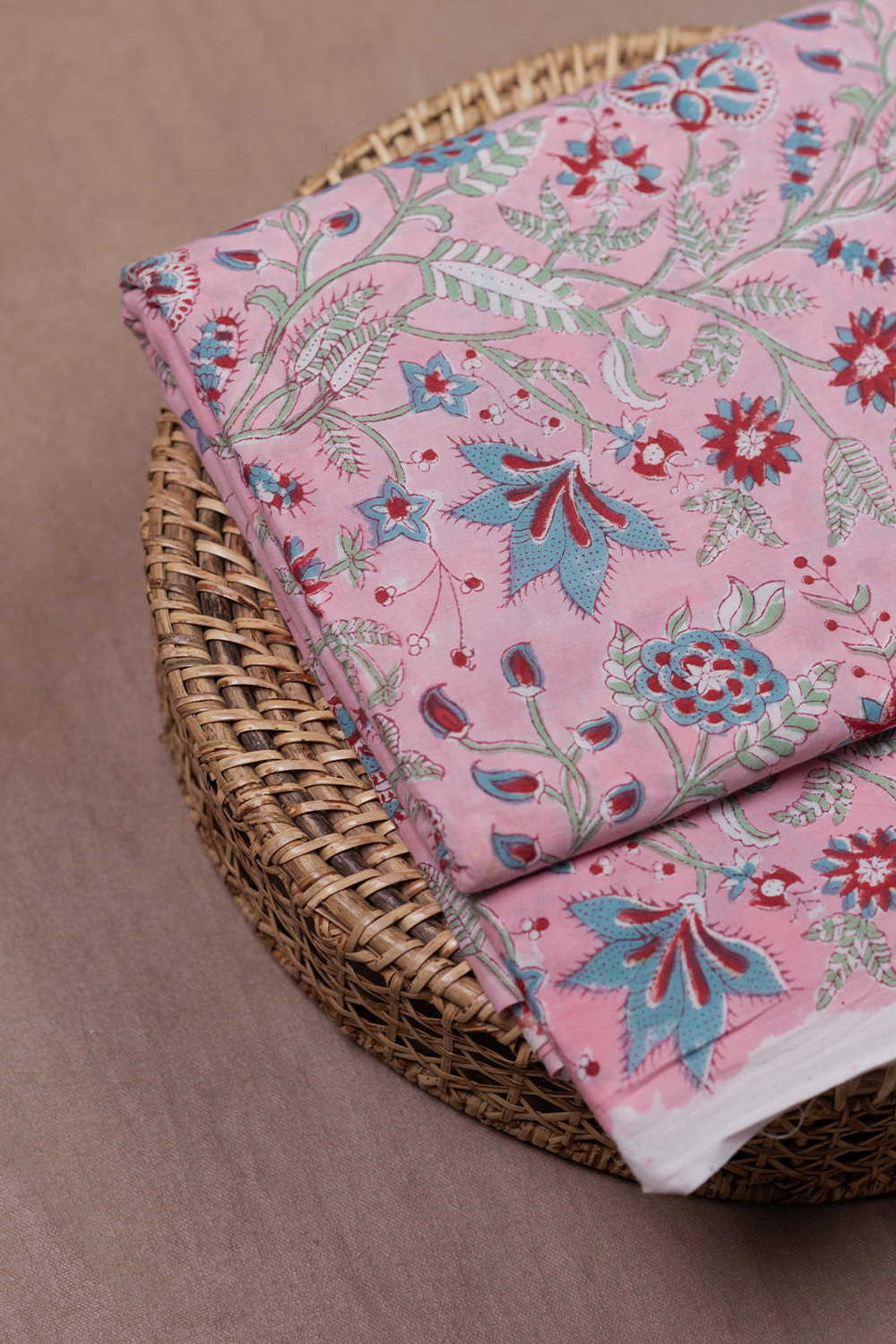 Jaipur Sanganeri printed cotton fabric - Matkatus 