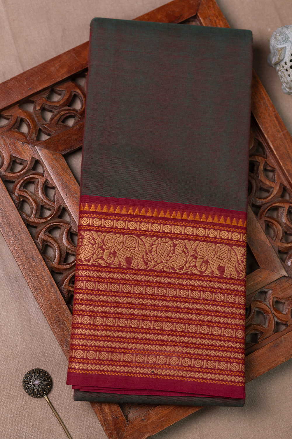 Kanchi Cotton Saree - Matkatus 