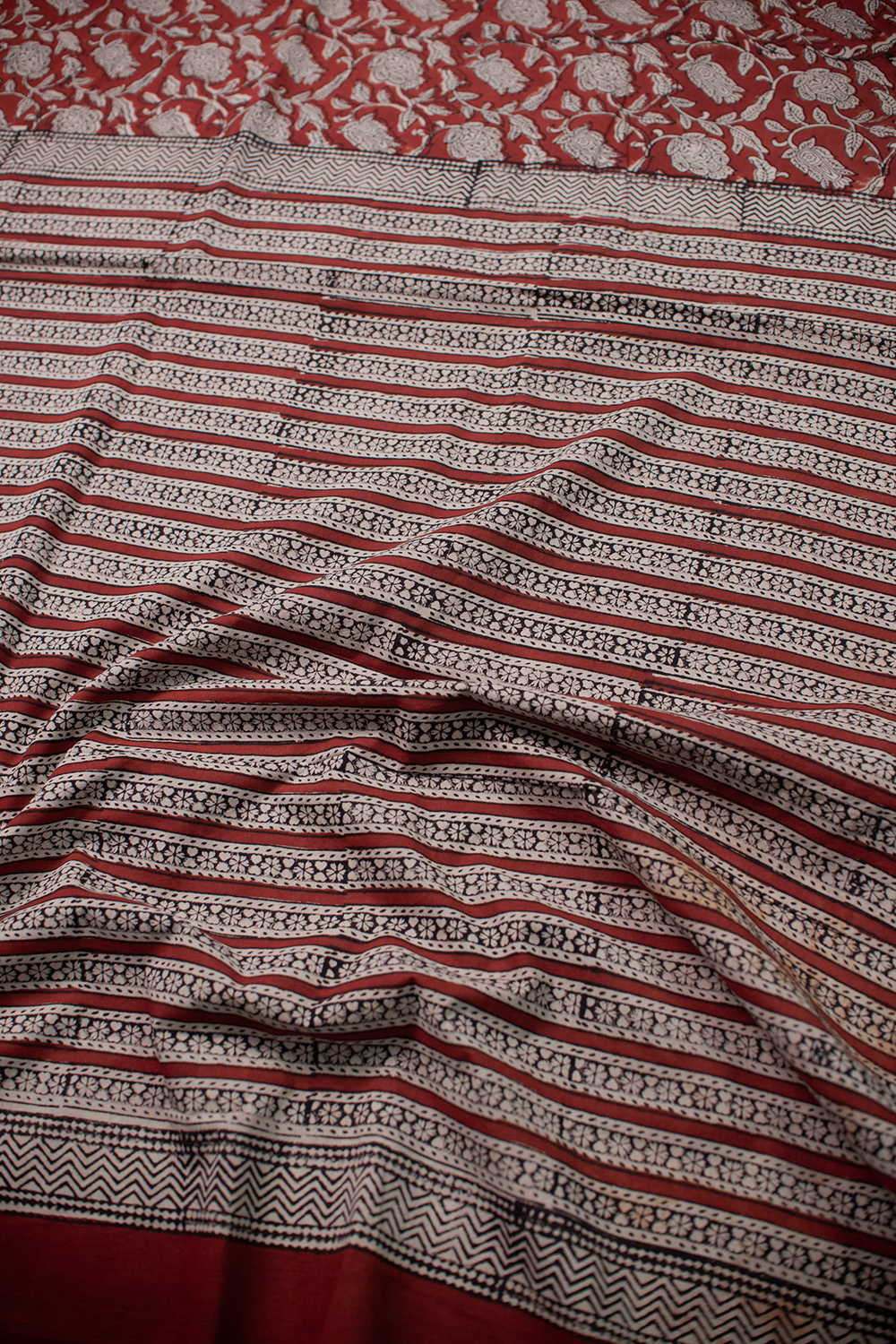Block Printed Cotton Sarees - Matkatus 
