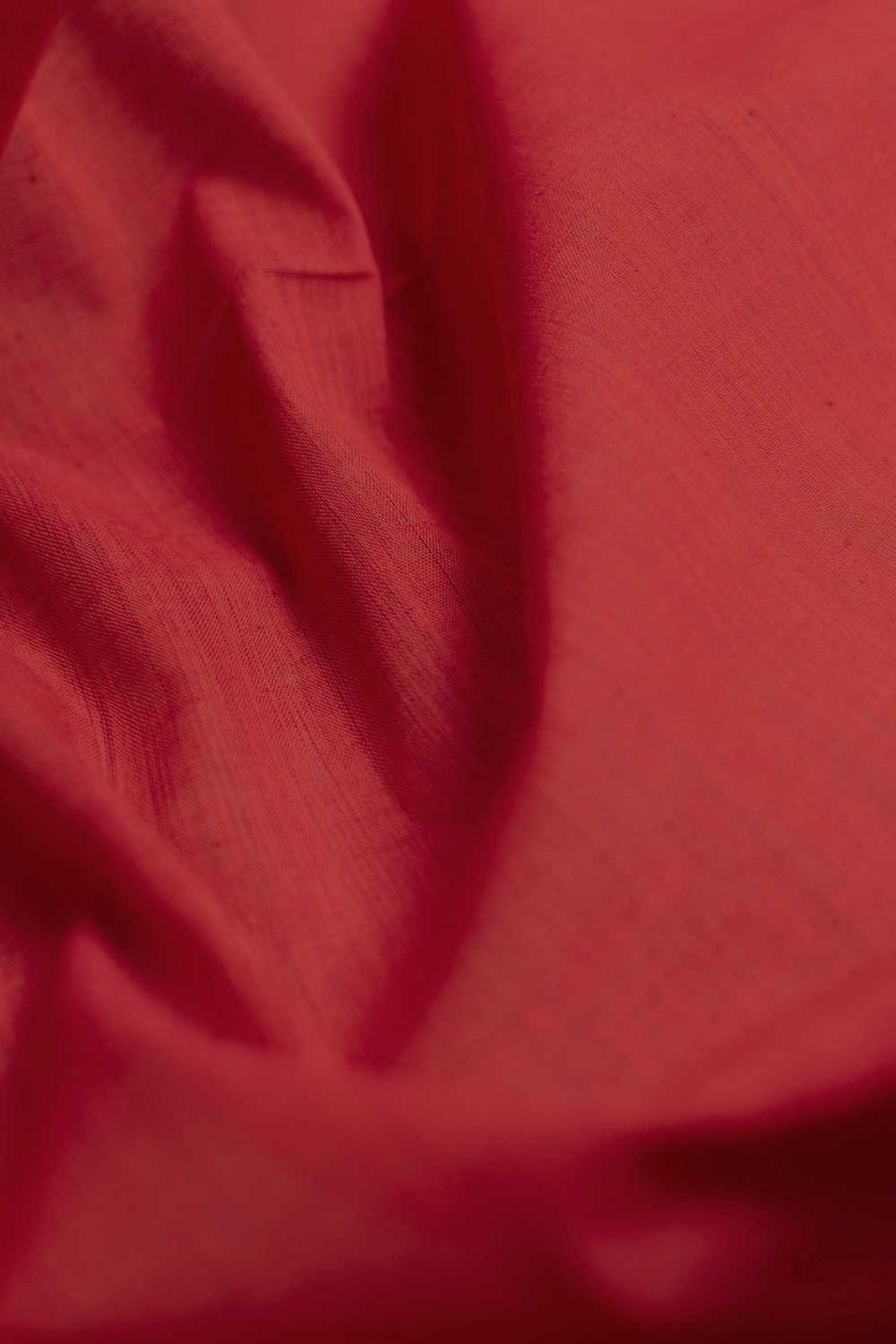 Orange Mangalagiri Cotton Fabric
