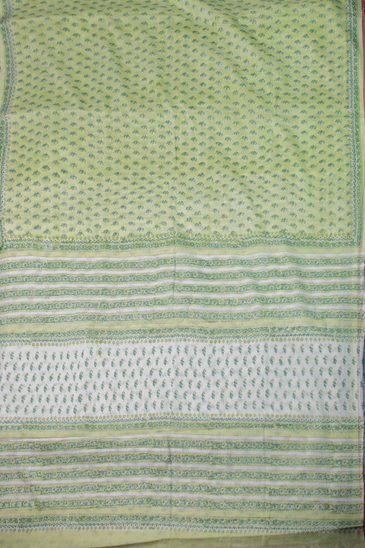 Block Printed Cotton Saree - Matkatus