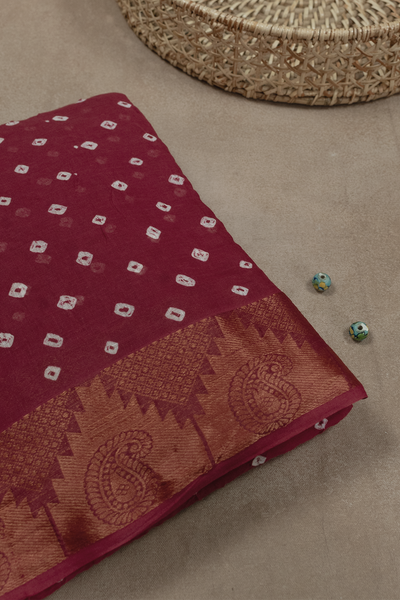 Bandhani Cotton Saree-Matkatus 