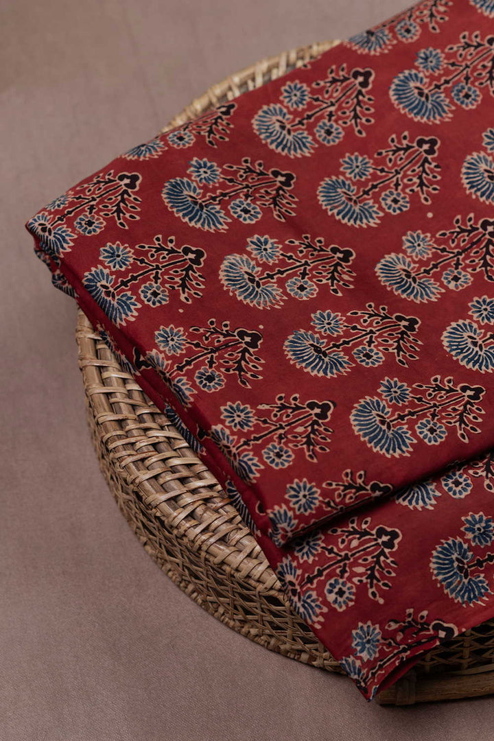 Ajrak Modal Silk Fabric - Matkatus 