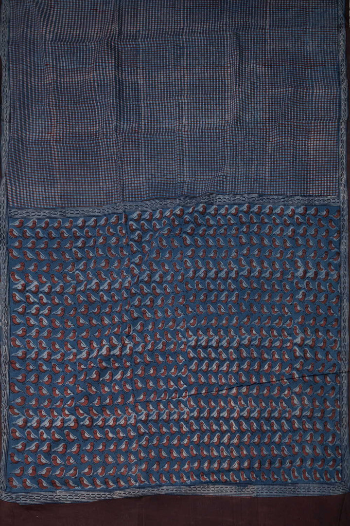 Block Printed Cotton Saree - Matkatus