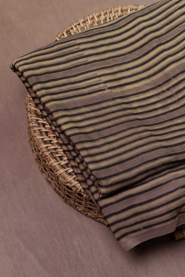 Block Printed Modal Silk Fabric - Matkatus 