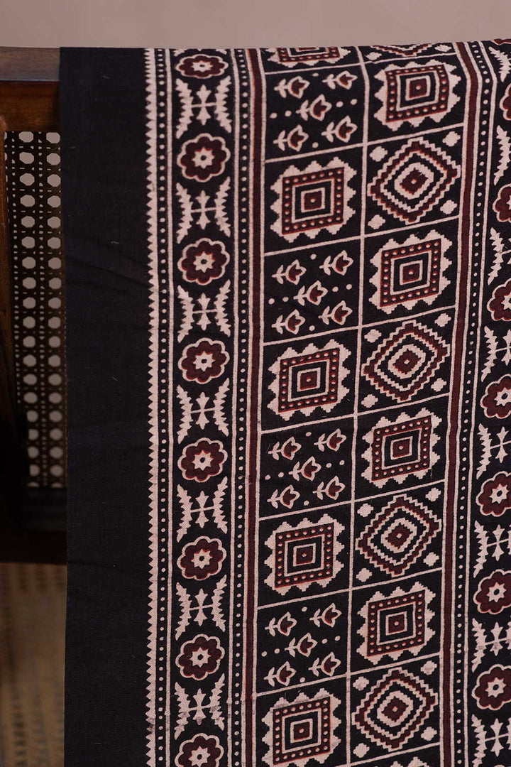 Ajrak Brush Print Fabric - Matkatus 