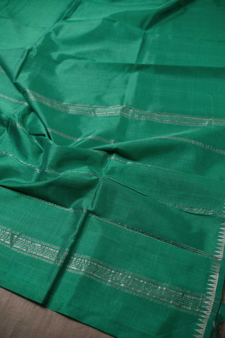 Green Mangalagiri Silk Cotton saree