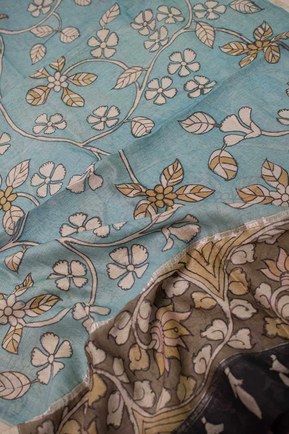 Kalamkari Dupatta - Matkatus 