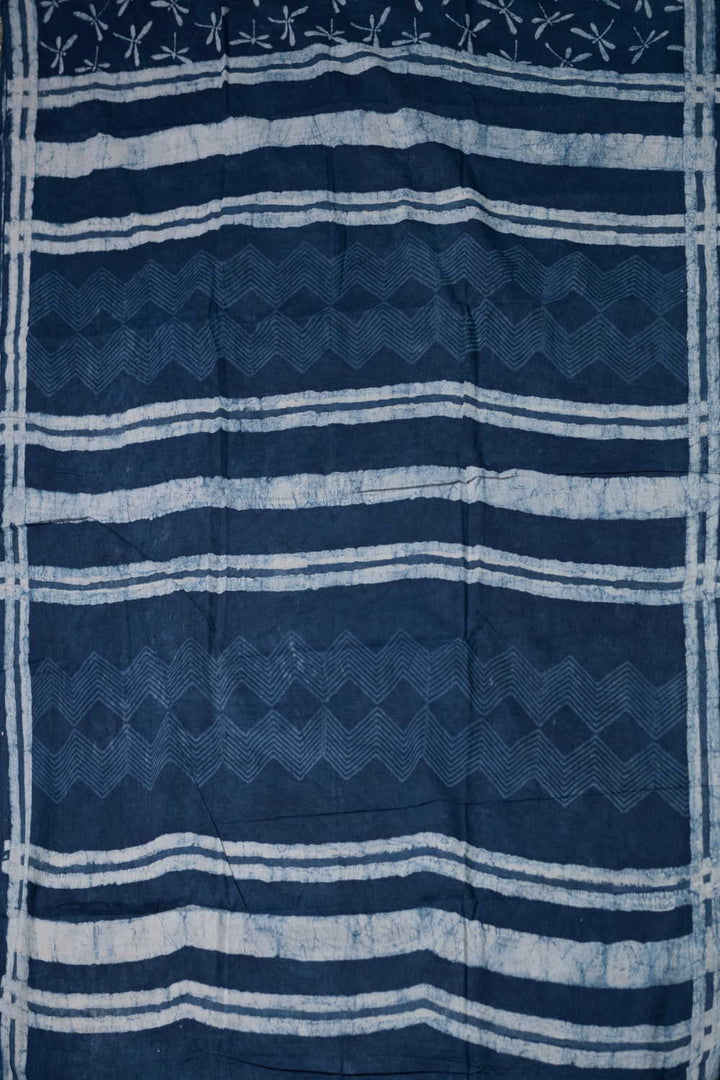 Block Printed Cotton Saree - Matkatus