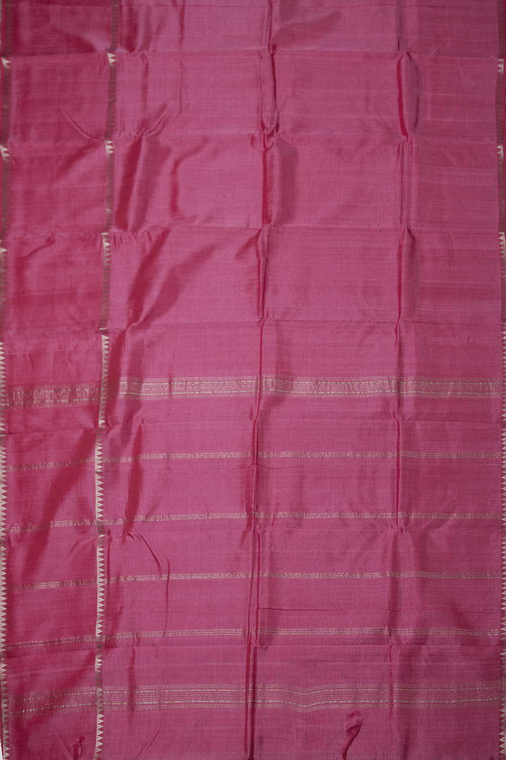 Barbie Pink Mangalagiri Silk Cotton saree