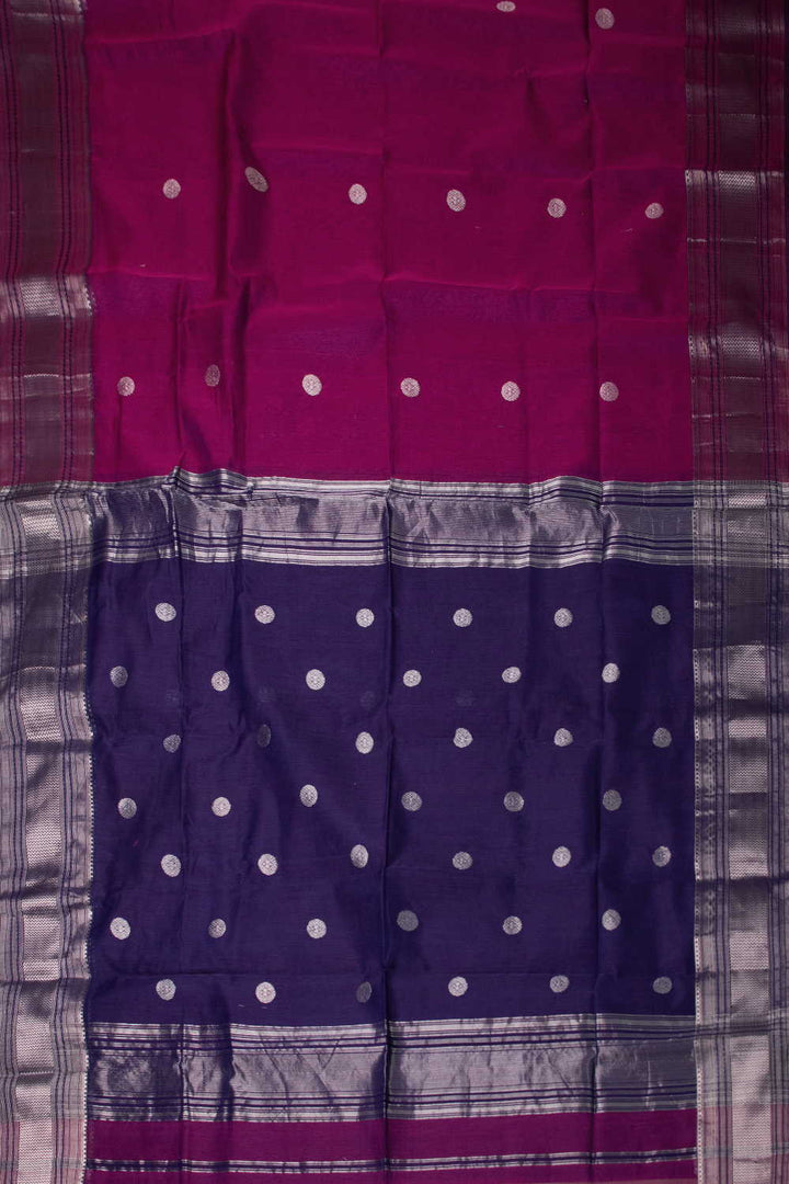 Maheshwari Silk Cotton Saree - Matkatus