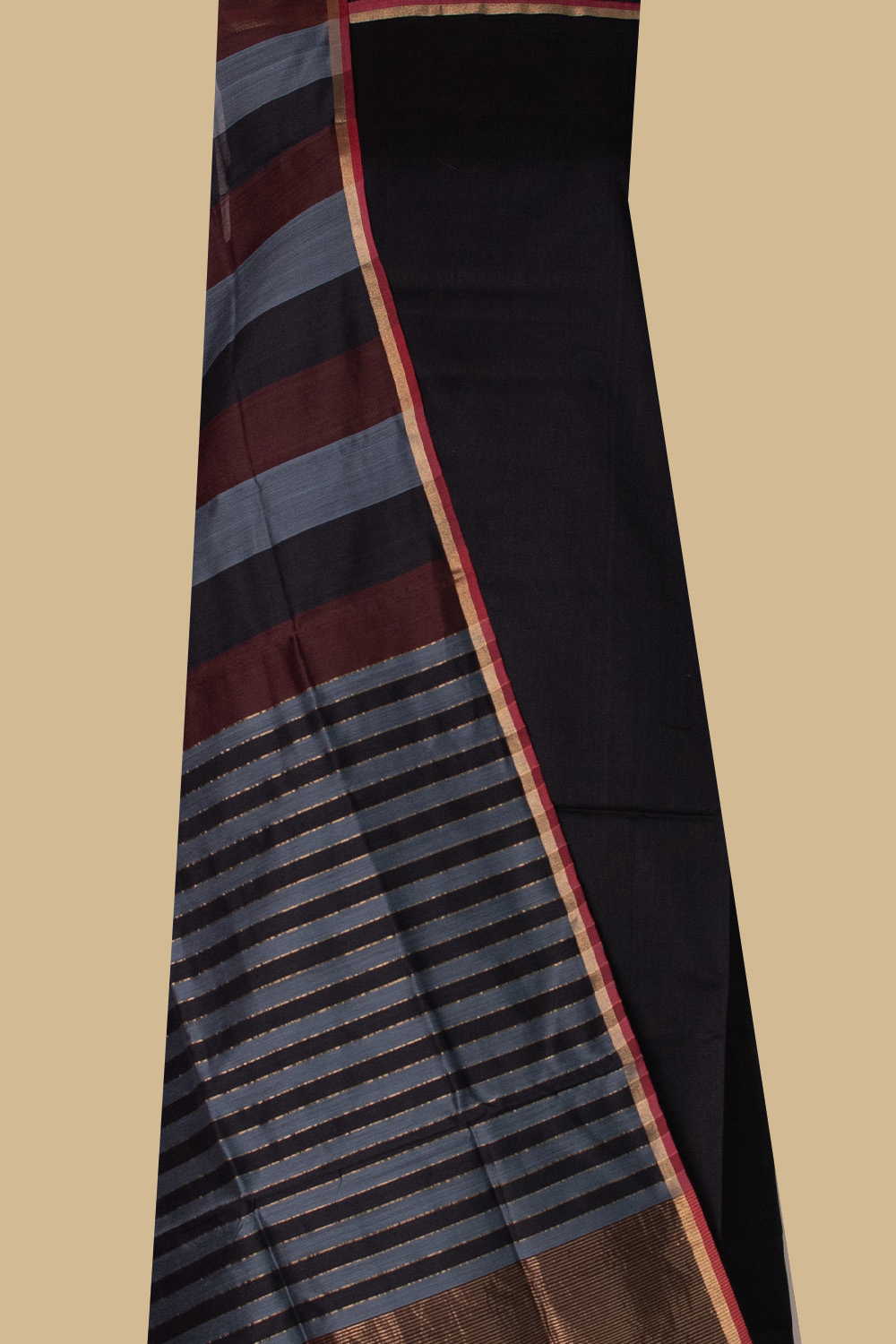 Maheshwari Silk Cotton Top & Dupatta - Matkatus 
