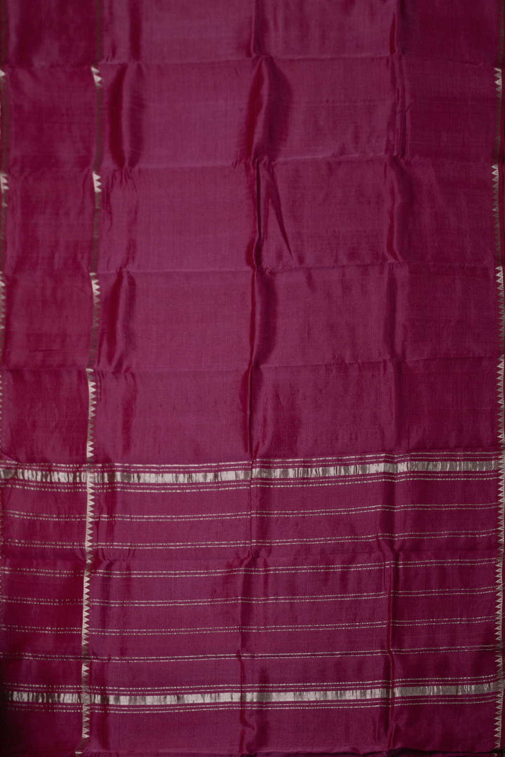 Boysenberry Purple Mangalagiri Silk Cotton saree