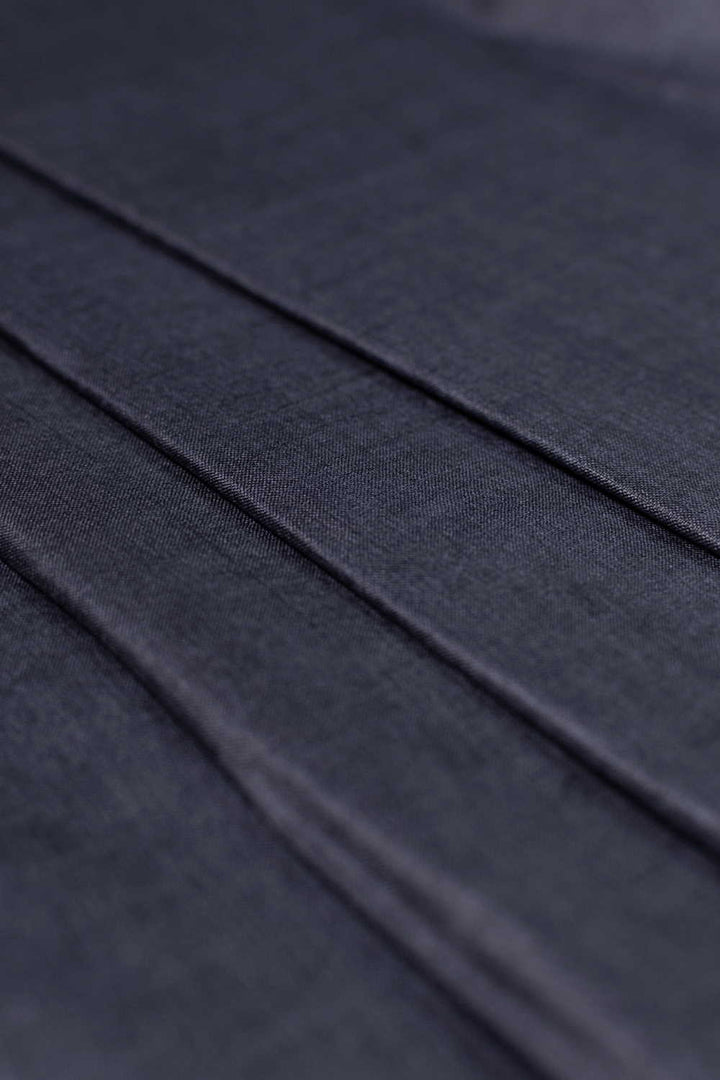 Dark Grey Handwoven Tussar Fabric