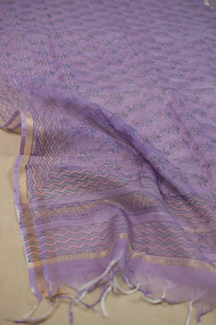 Purple Kota Cotton Dupatta
