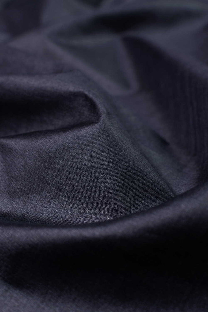 Dark Grey Handwoven Tussar Fabric