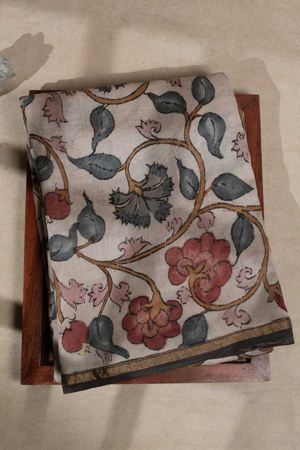 Painted Kalamkari srees - Matkatus 