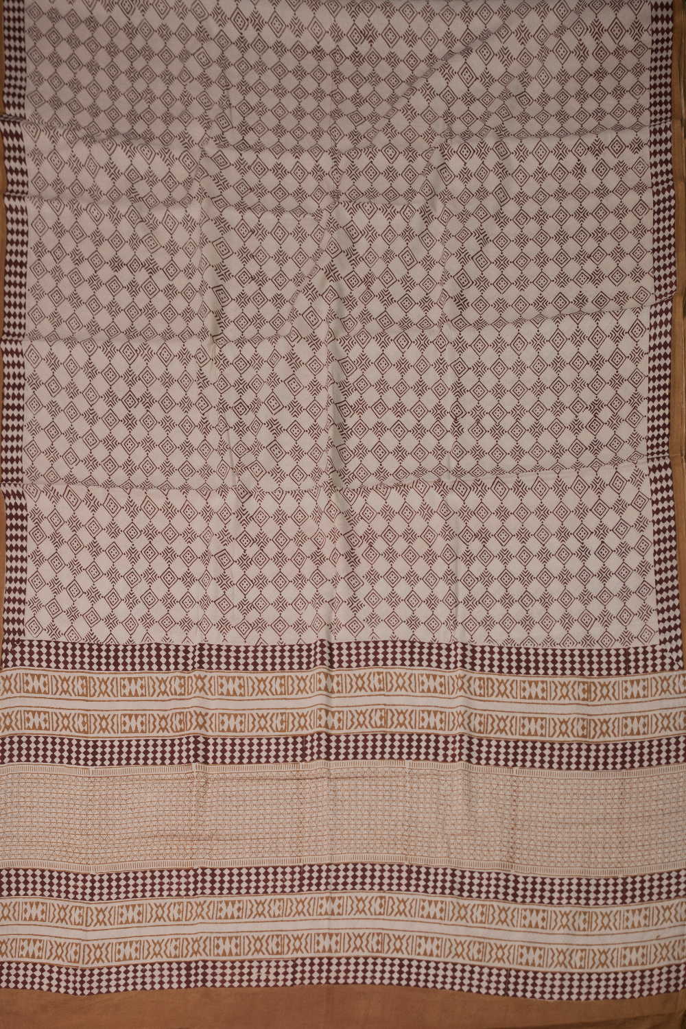 Block Printed Cotton Saree - Matkatus 