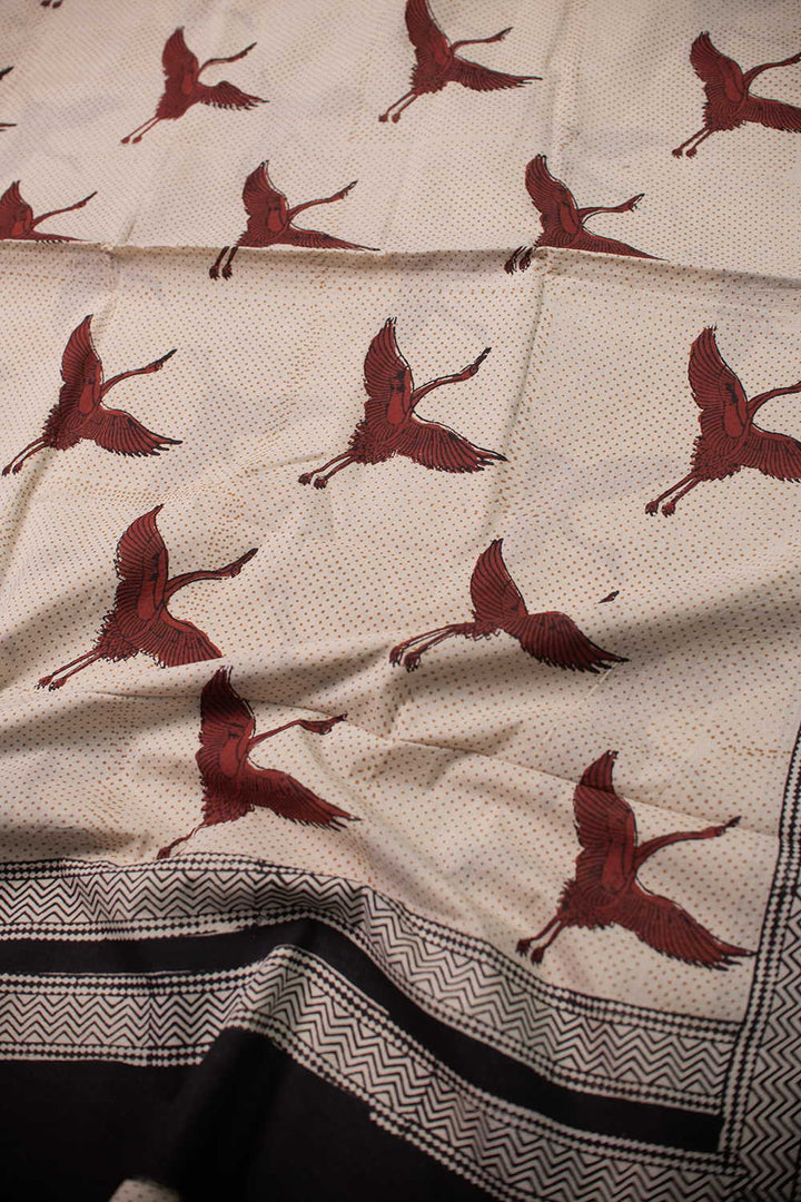 Block Printed Cotton Sarees - Matkatus 