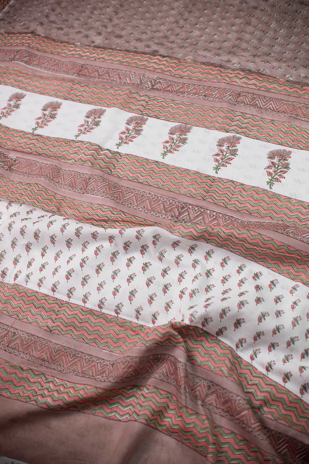 Block Printed Cotton Saree - Matkatus