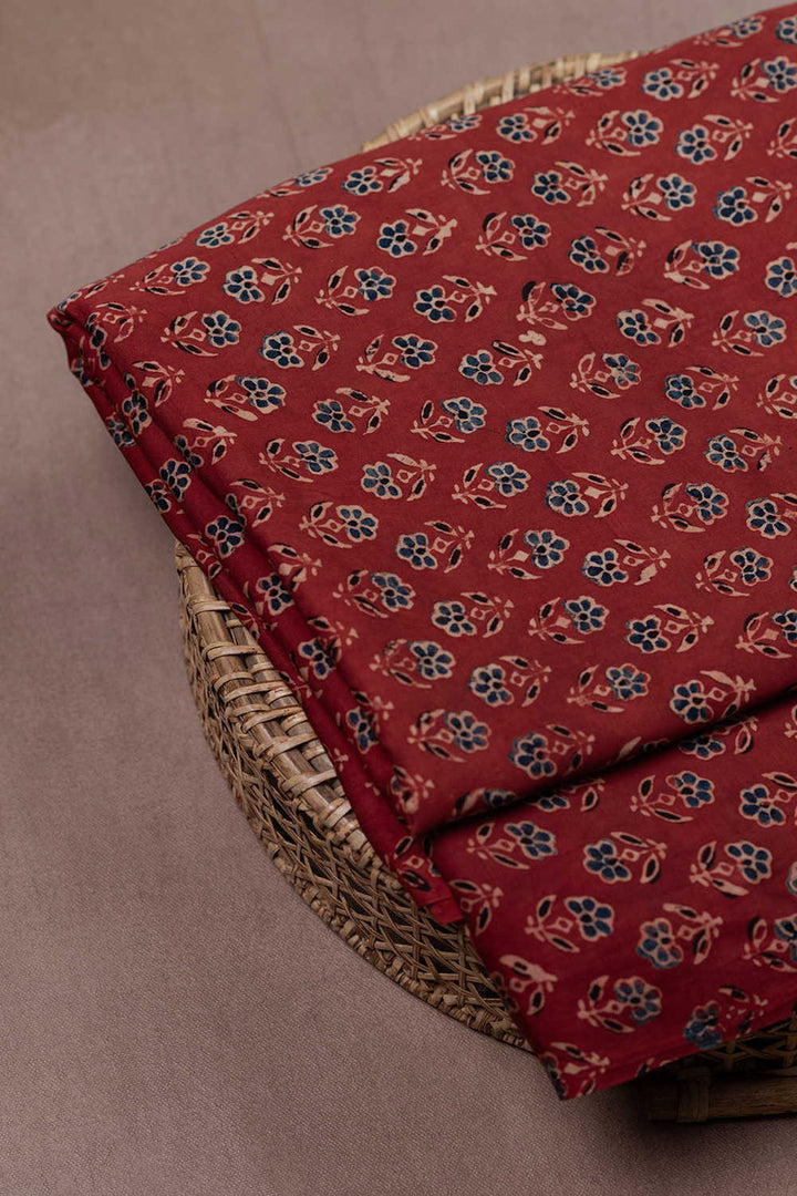 Ajrak Modal Silk Fabric - Matkatus 