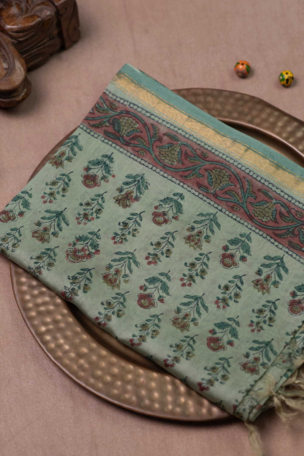 Chanderi silk Cotton Dupatta - Matkatus