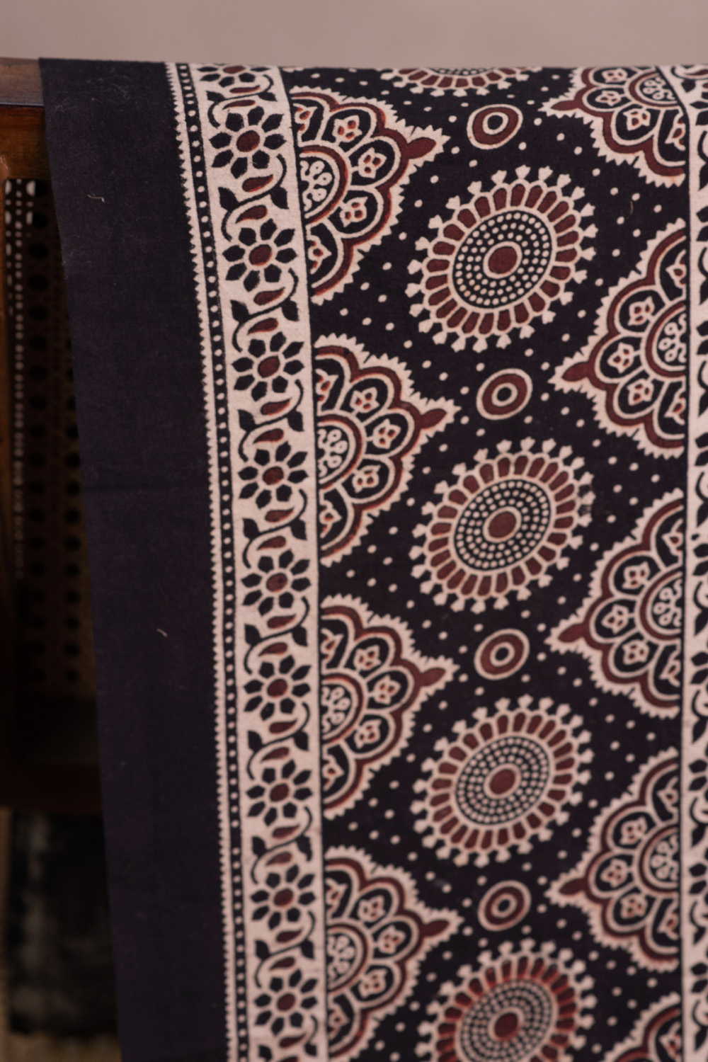 Ajrak Brush Print Fabric - Matkatus 