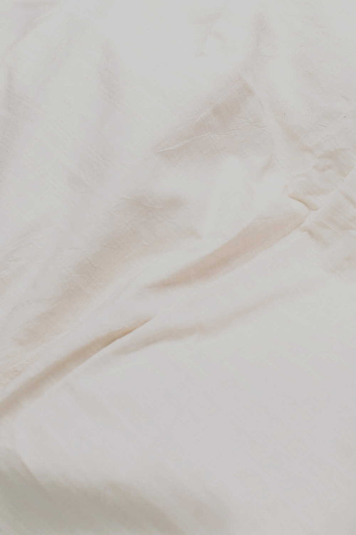 Checks - Cream Handwoven Cotton Fabric