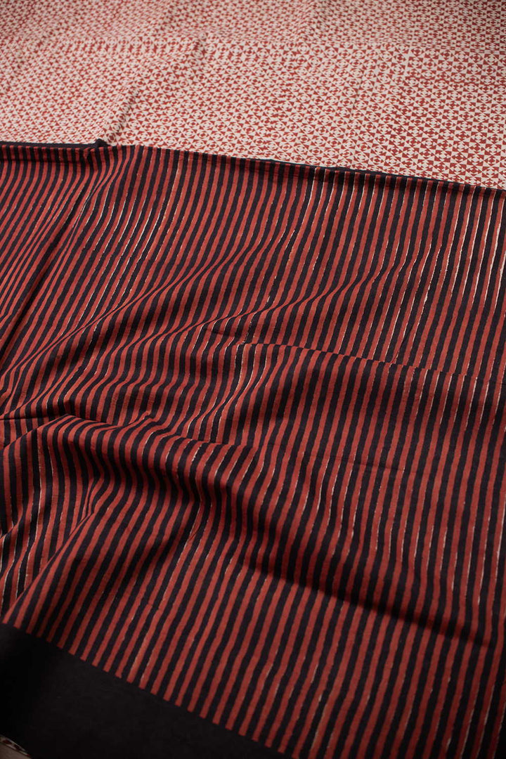 Block Printed Cotton Sarees - Matkatus 