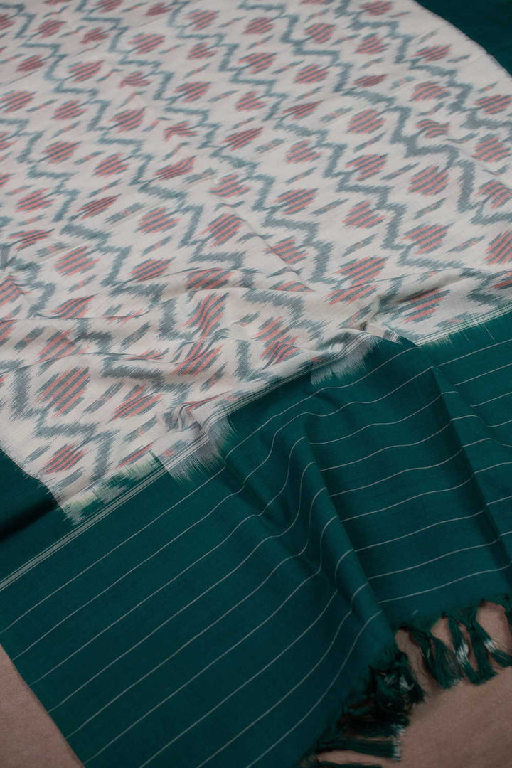 Ikat Cotton Dupatta - Matkatus 