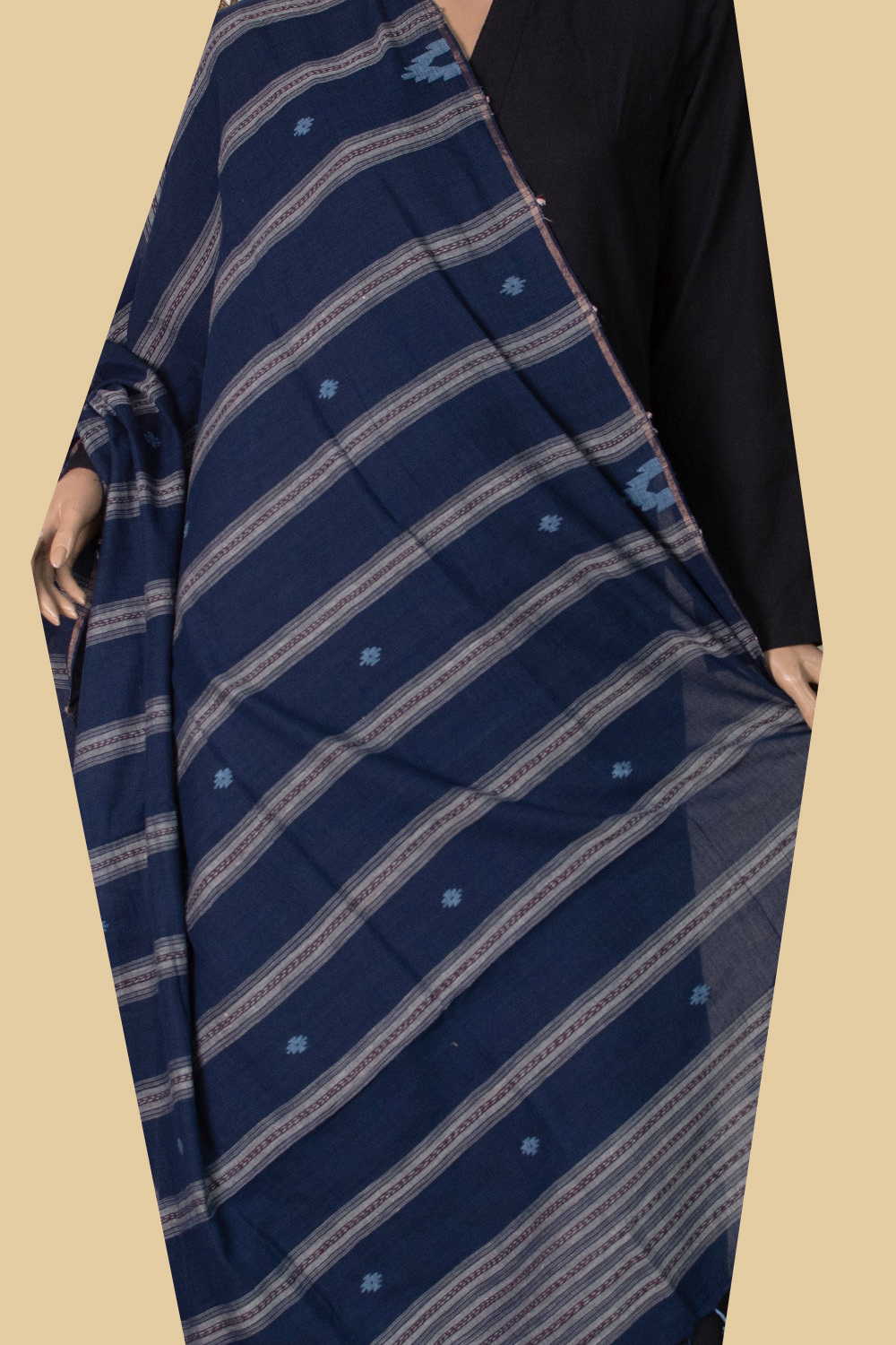 Jamdani Cotton Dupatta - Matkatus