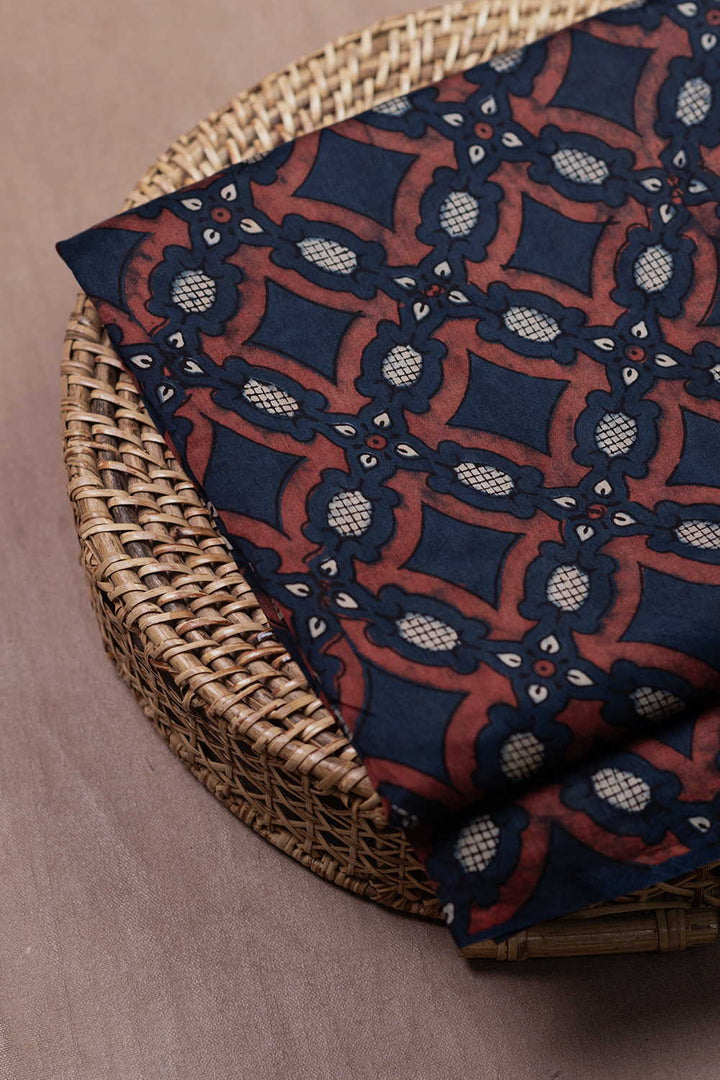 Ajrak Print Fabric - Matkatus 